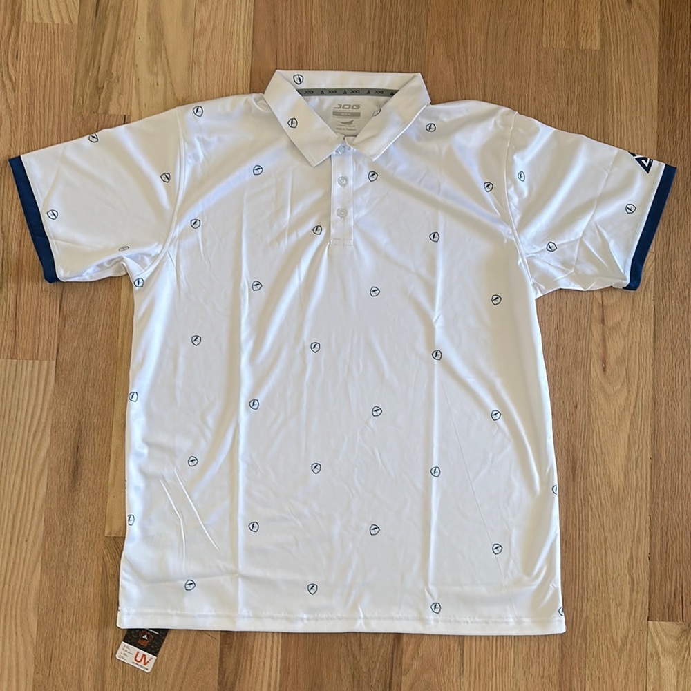 JOG Athletics golf performance polo with UV protection men's size XL NWT!